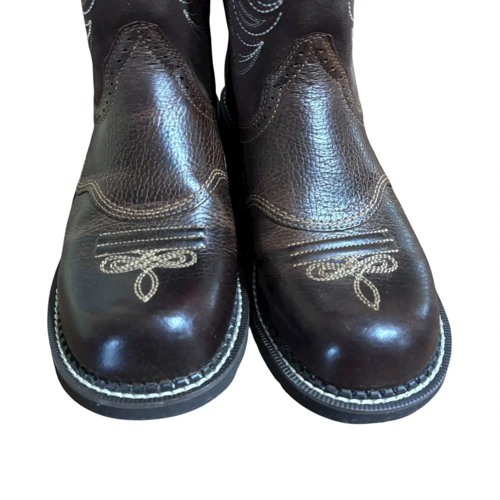 ARIAT WOMEN'S HERITAGE DAPPER WESTERN BOOTS - ROUND TOE 10B - Picture 4 of 11